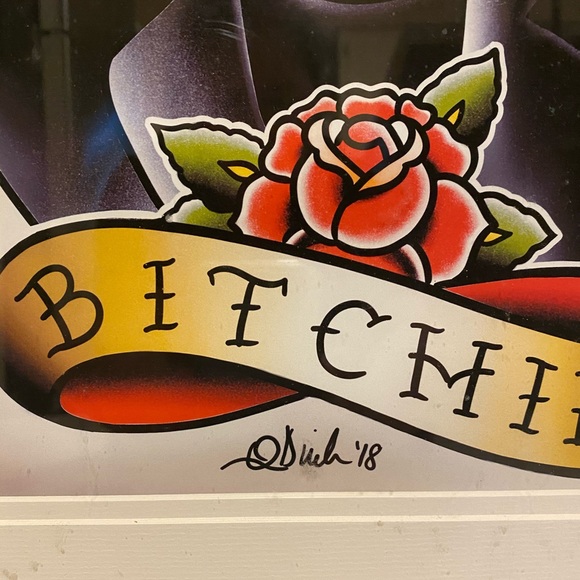 Stranger Things Tattoo art Eleven Bitchen print. - Picture 2 of 2